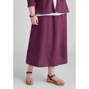 Flax Women's Size Small Mulberry Purple 100% Linen Maxi Skirt